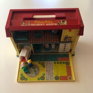 Vintage fisher price little people children’s hospital